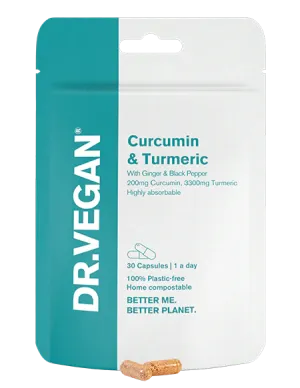 DR.VEGAN Curcumin & Turmeric, 30 Capsules