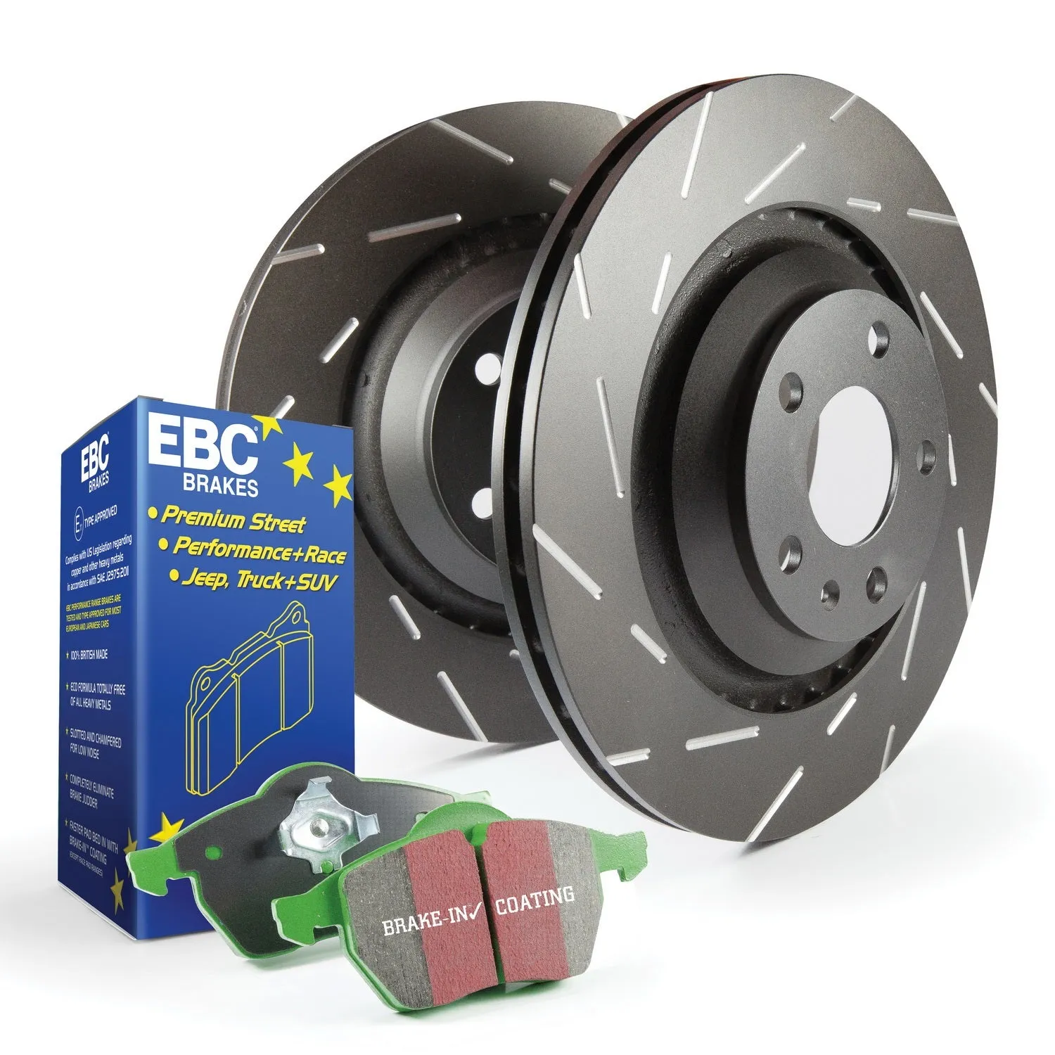 EBC Brakes S2KF1151 S2 Kits Greenstuff 2000 and USR Rotors