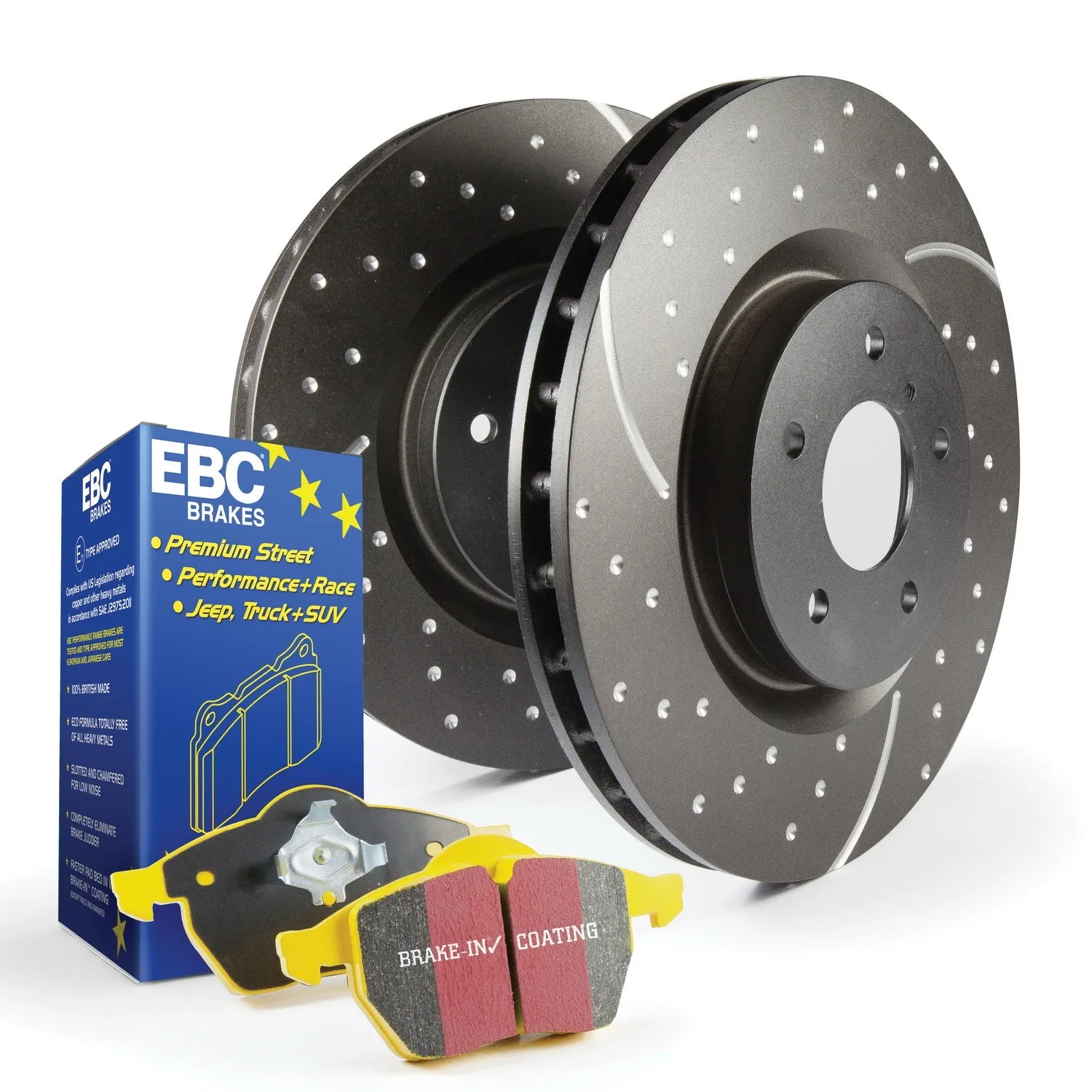 EBC Brakes S5KF1272 S5 Kits Yellowstuff And GD Rotors