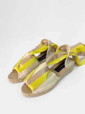 Exclusive new yellow Amalia espadrilles