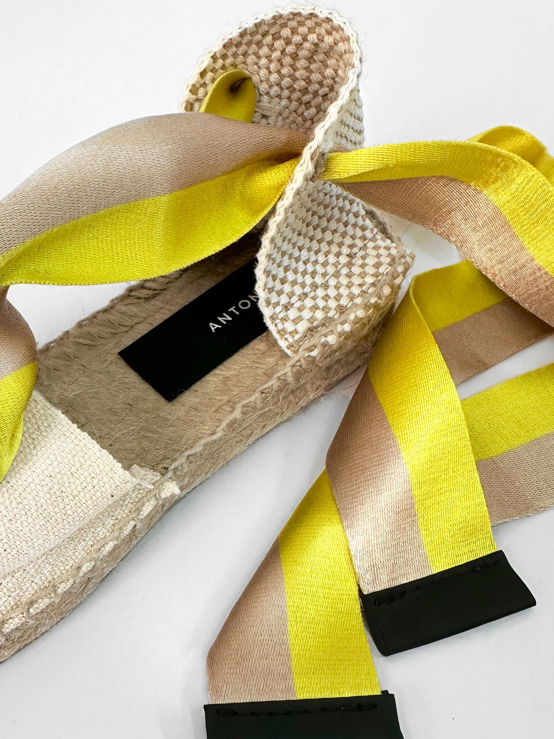 Exclusive new yellow Amalia espadrilles