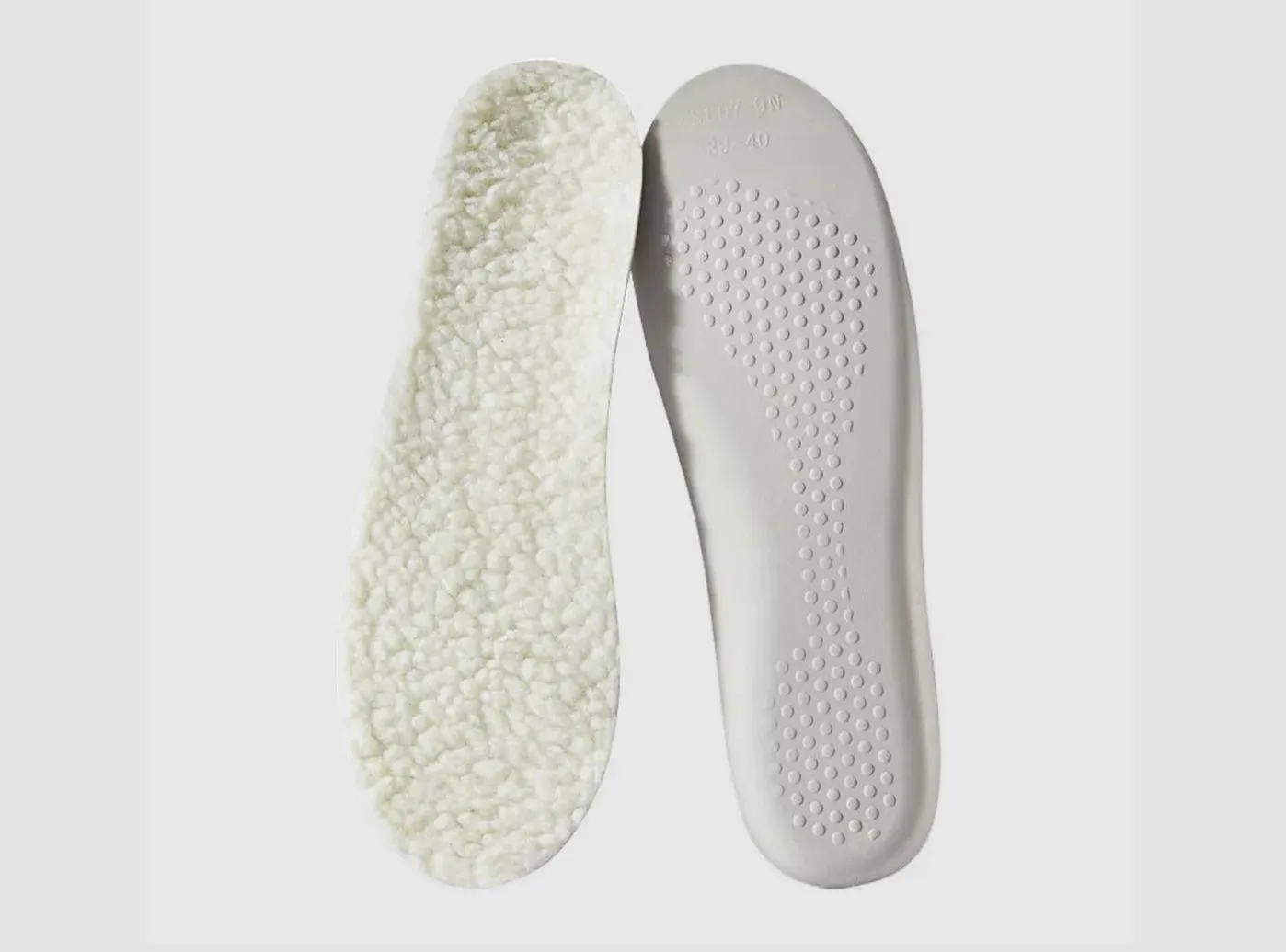 FitVille Wool Fleece Insoles (2-Pair Bundle)