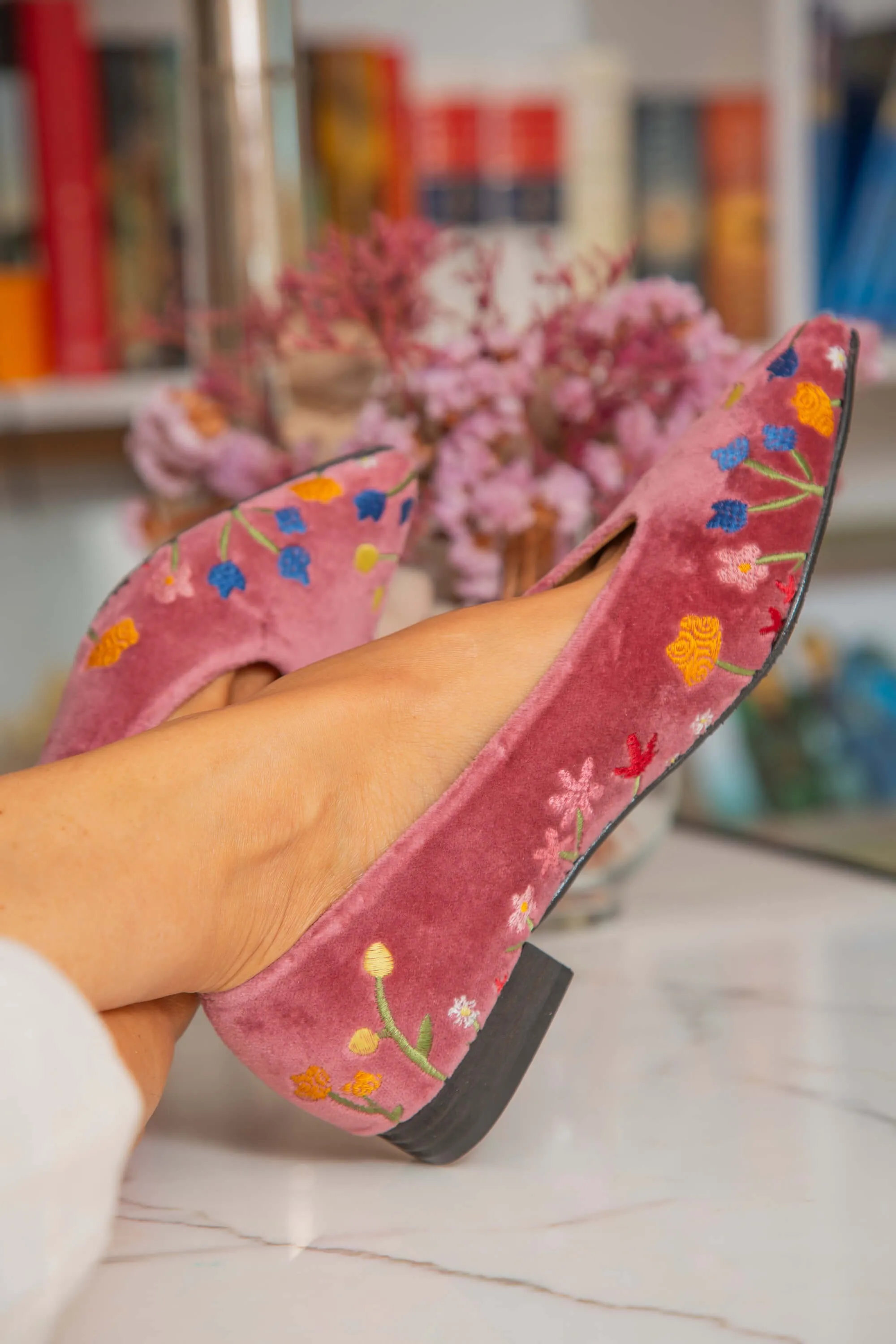 Free Flowers Eco Suede Vegan Ballerinas | Pink