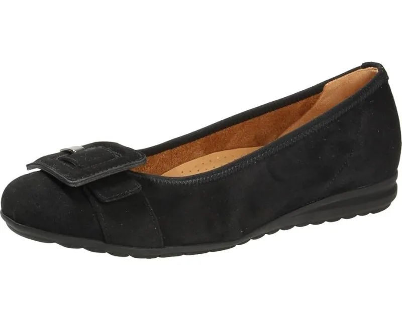 Gabor Women's 32.626.47 Buckle Ballet Flat - Black