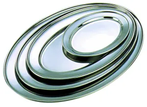 GenWare Stainless Steel Oval Flat 35cm/14"