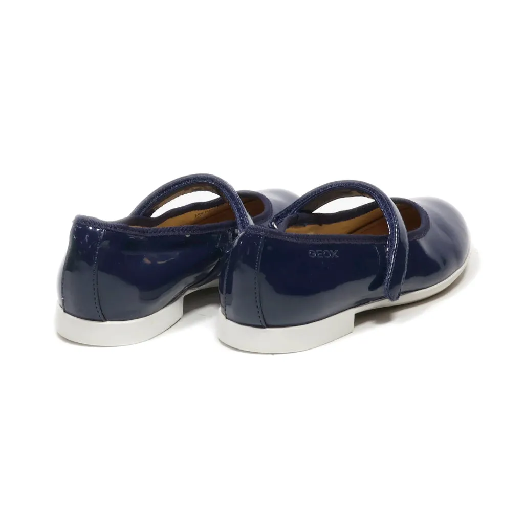 Geox Jr Plie' D Ballerinas Leather Blue Colour For Kids