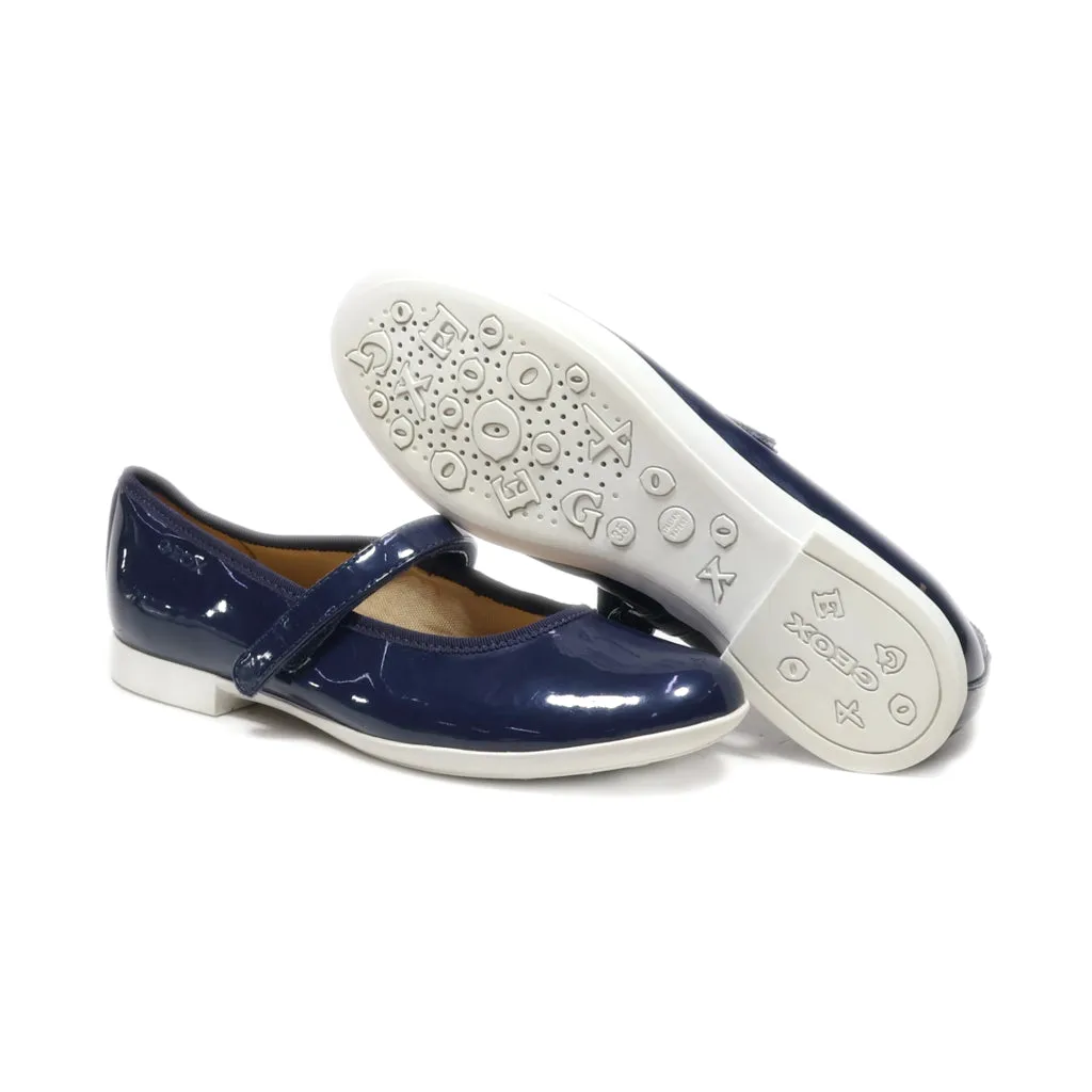 Geox Jr Plie' D Ballerinas Leather Blue Colour For Kids