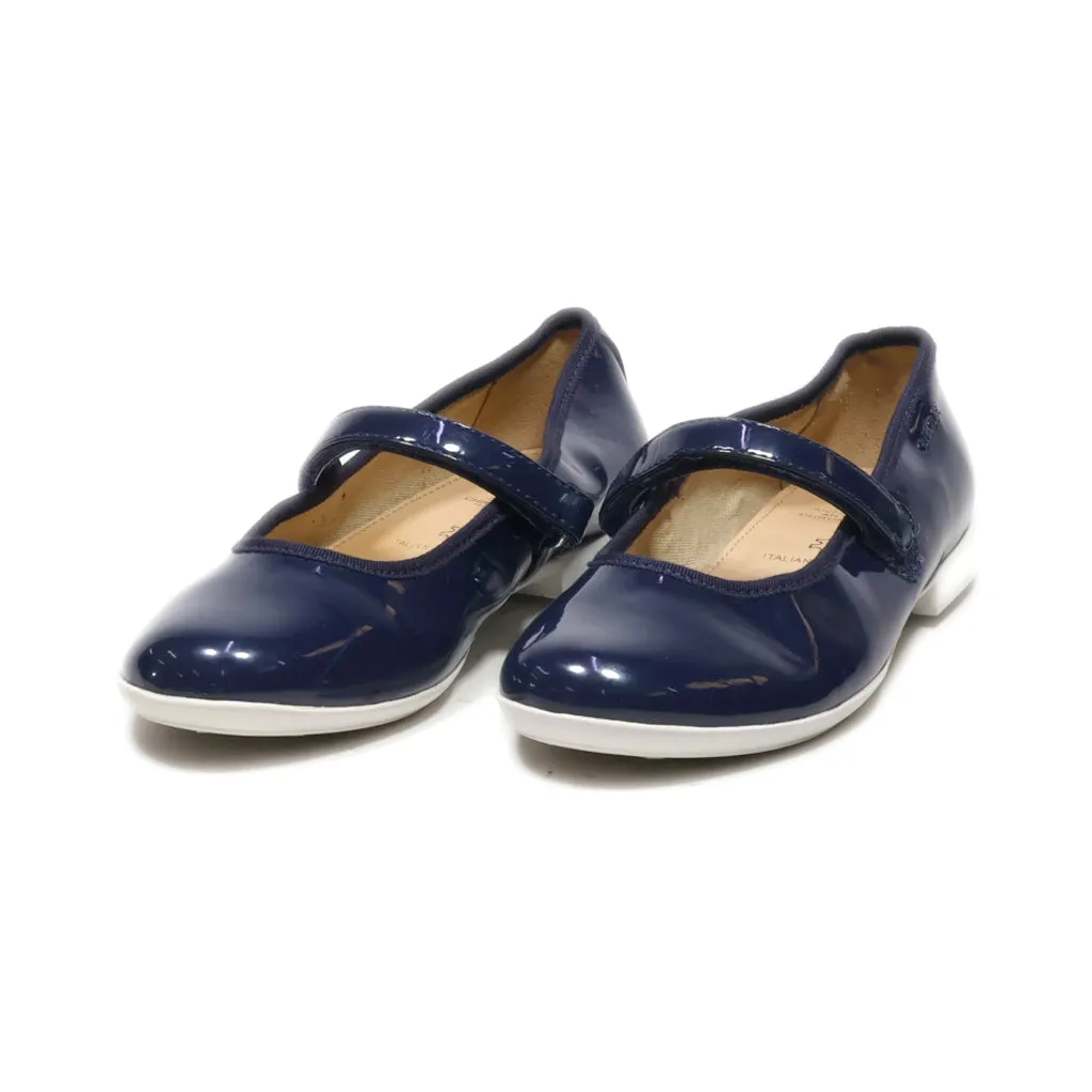 Geox Jr Plie' D Ballerinas Leather Blue Colour For Kids