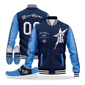 Gift Ideas,Custom Blue Tennessee Jacket and Sports Shoes Combo Offer Personalized Combo ZH-D020294-32