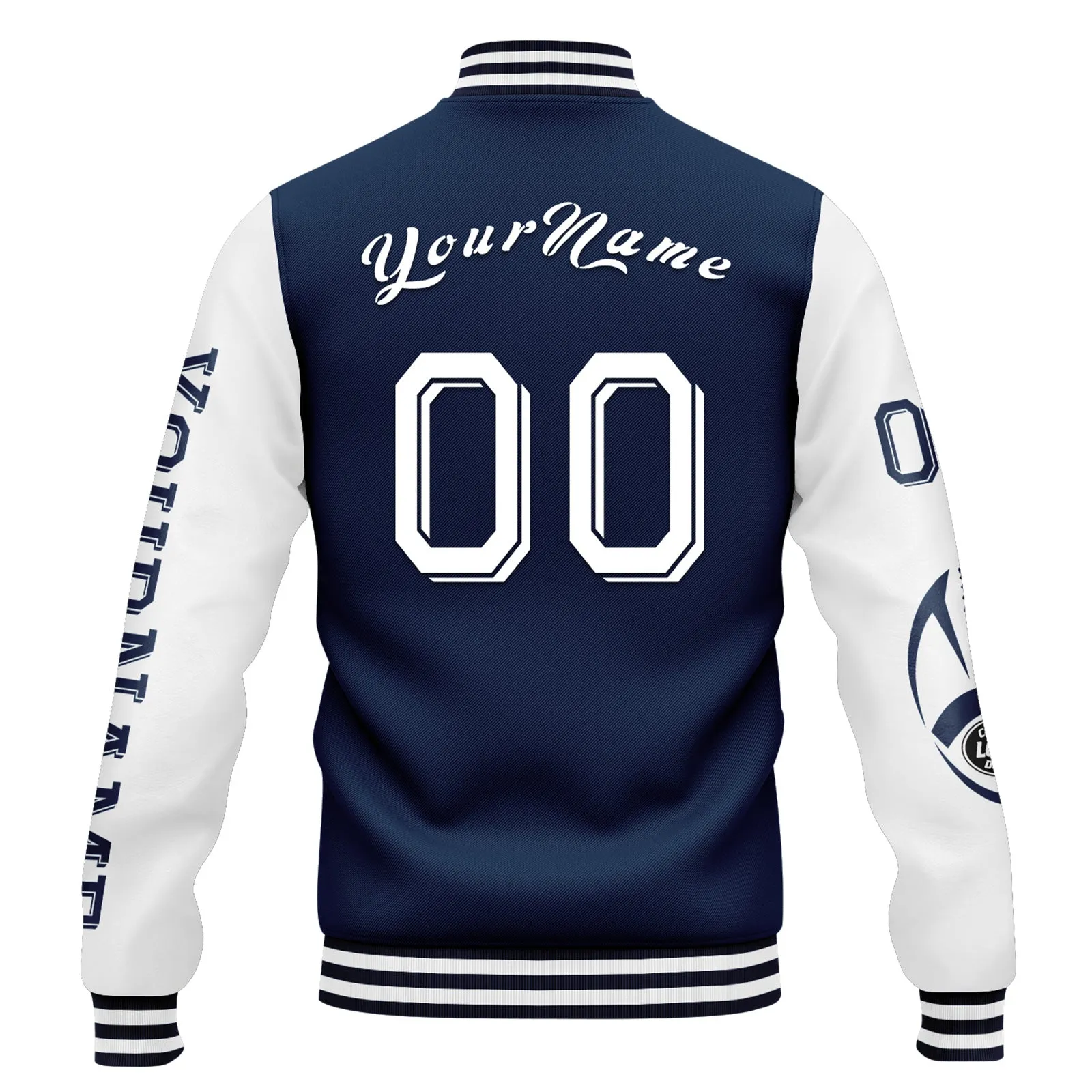 Gift Ideas,Custom Blue White Dallas Jacket and Sports Shoes Combo Offer Personalized Combo ZH-D020294-9