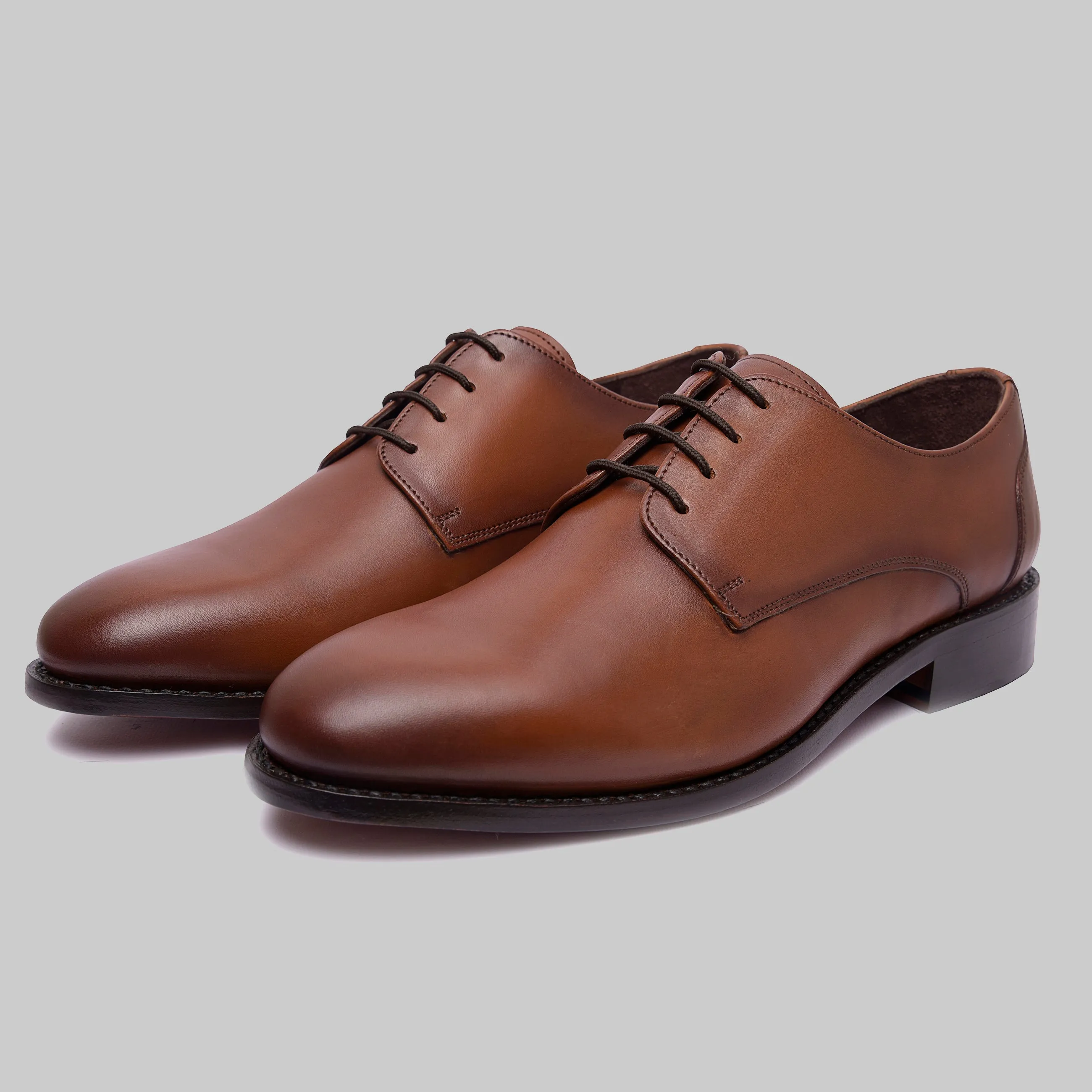 Haden Goodyear Welted Plain Toe Derby Dress Shoes