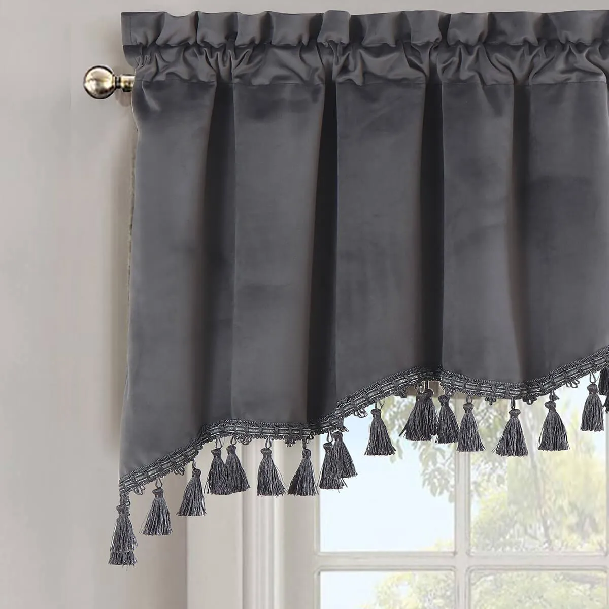 Heavyweight Velvet Swag Valance 70”Wx30”L