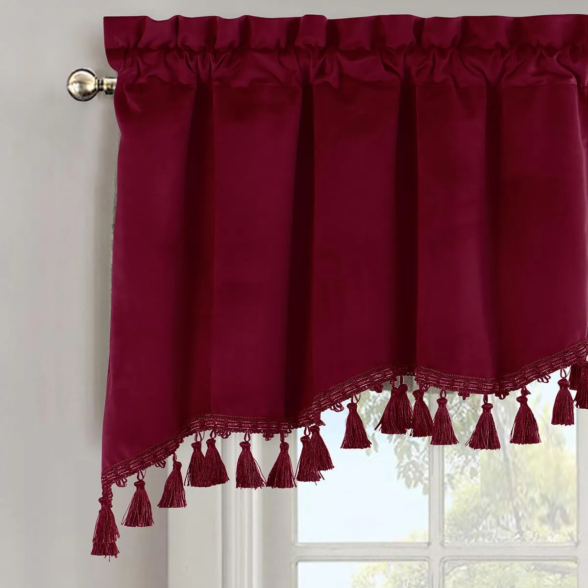 Heavyweight Velvet Swag Valance 70”Wx30”L