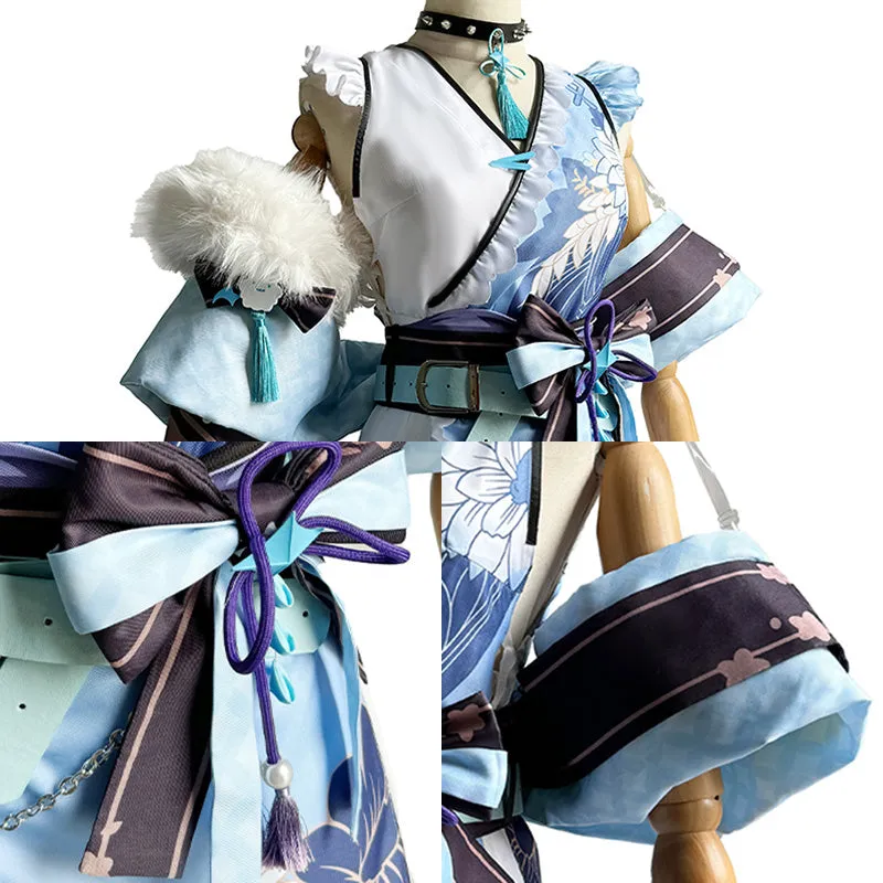 Hololive Virtual YouTuber Hololive -Advent- EN Fuwawa Abyssgard New Year Costumes Cosplay Costume