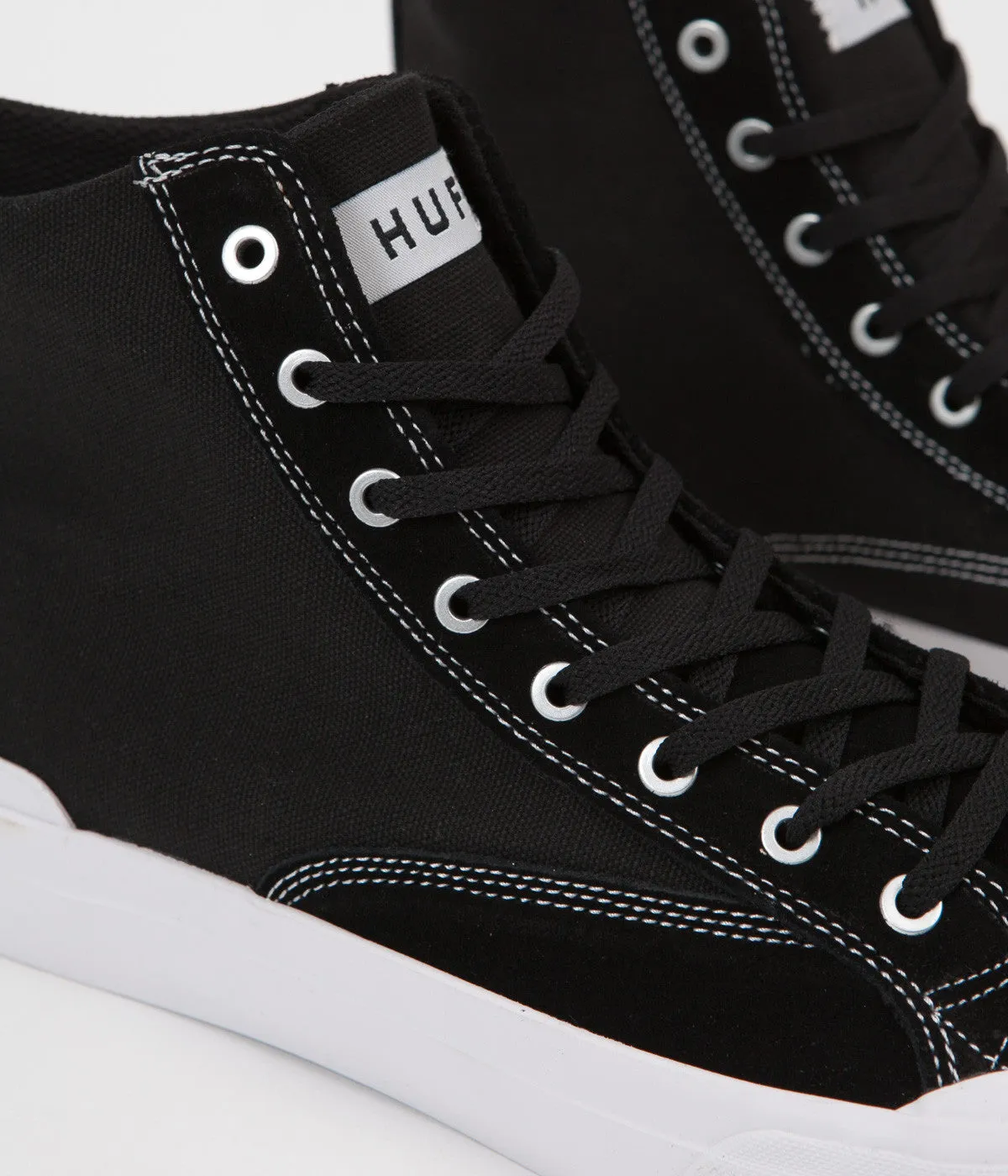 HUF Classic Hi ESS Shoes - Black / White