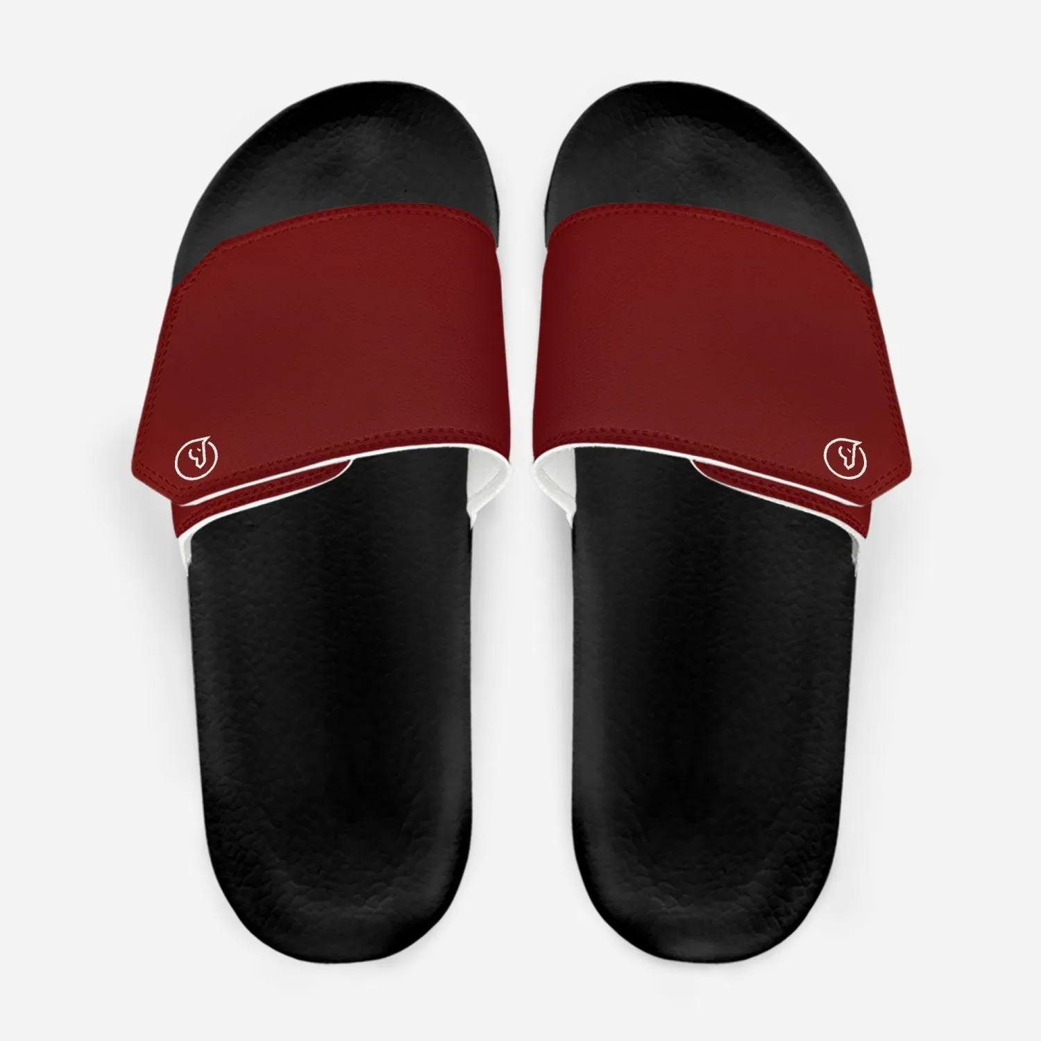 Humble Sportswear™ Men's Velcro Slides Burgundy