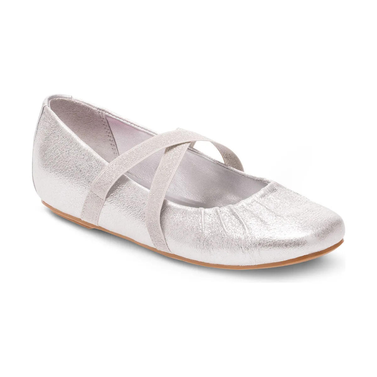 Hush Puppies Silver Brenna Children's Ballet Flat