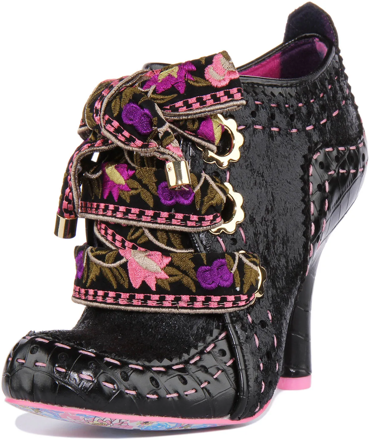 Irregular Choice Abigails Flower In Black Pink For Women