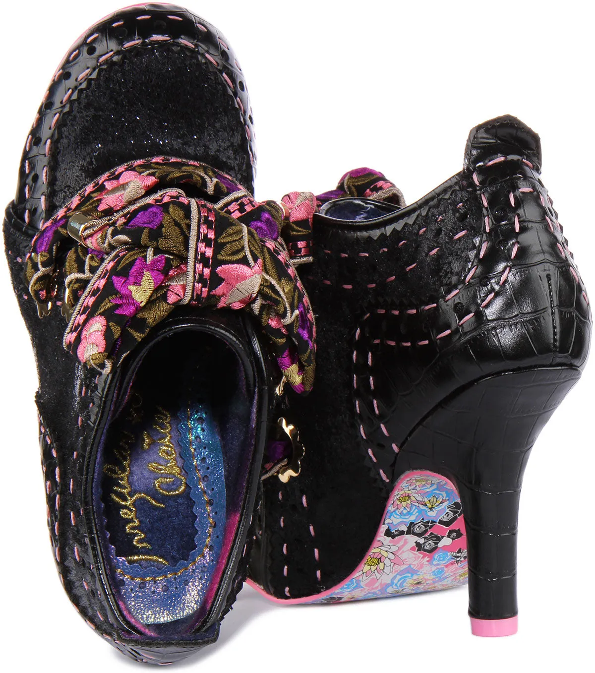 Irregular Choice Abigails Flower In Black Pink For Women