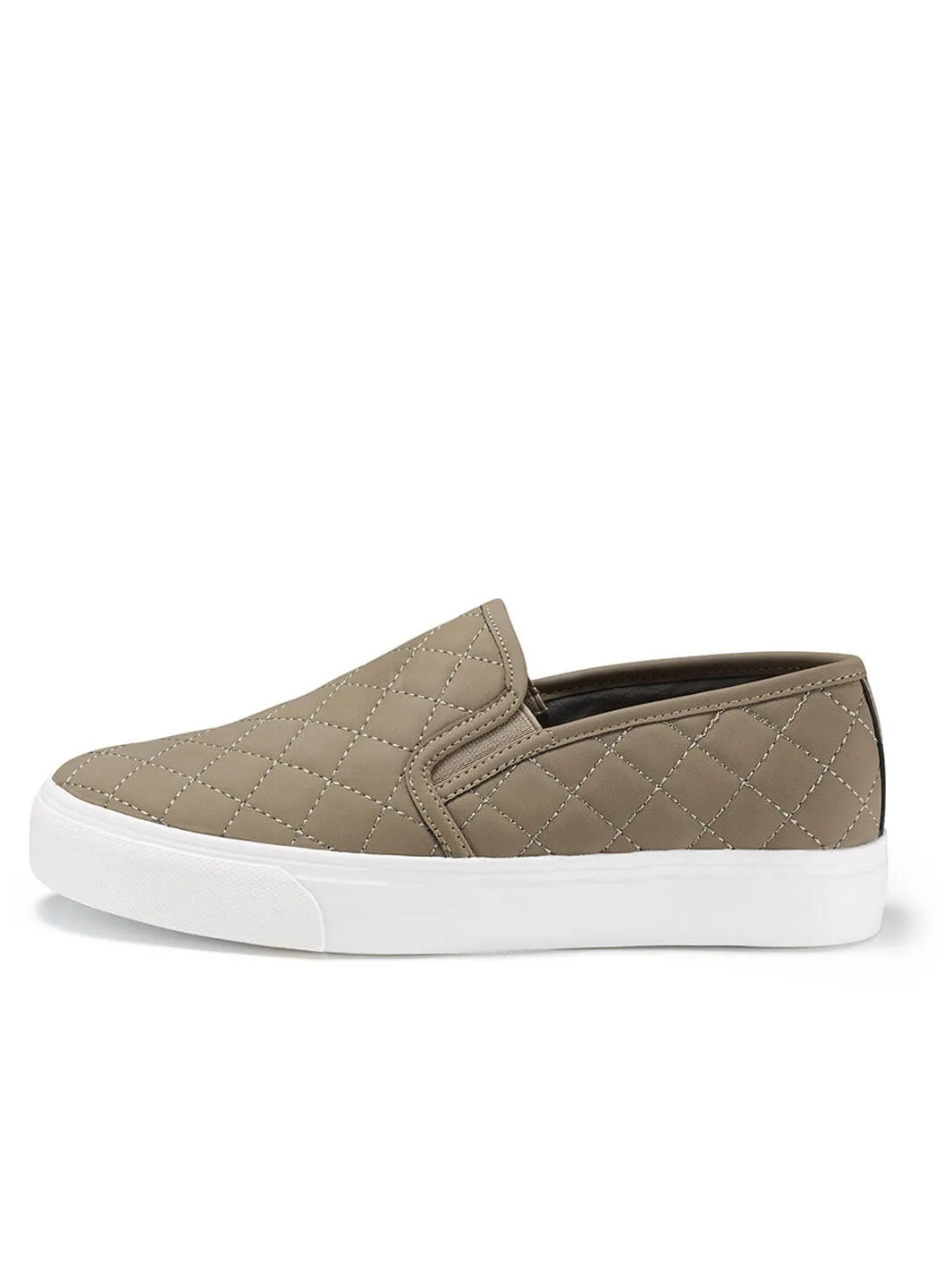 JENN ARDOR Women Diamond Slip-On Sneakers