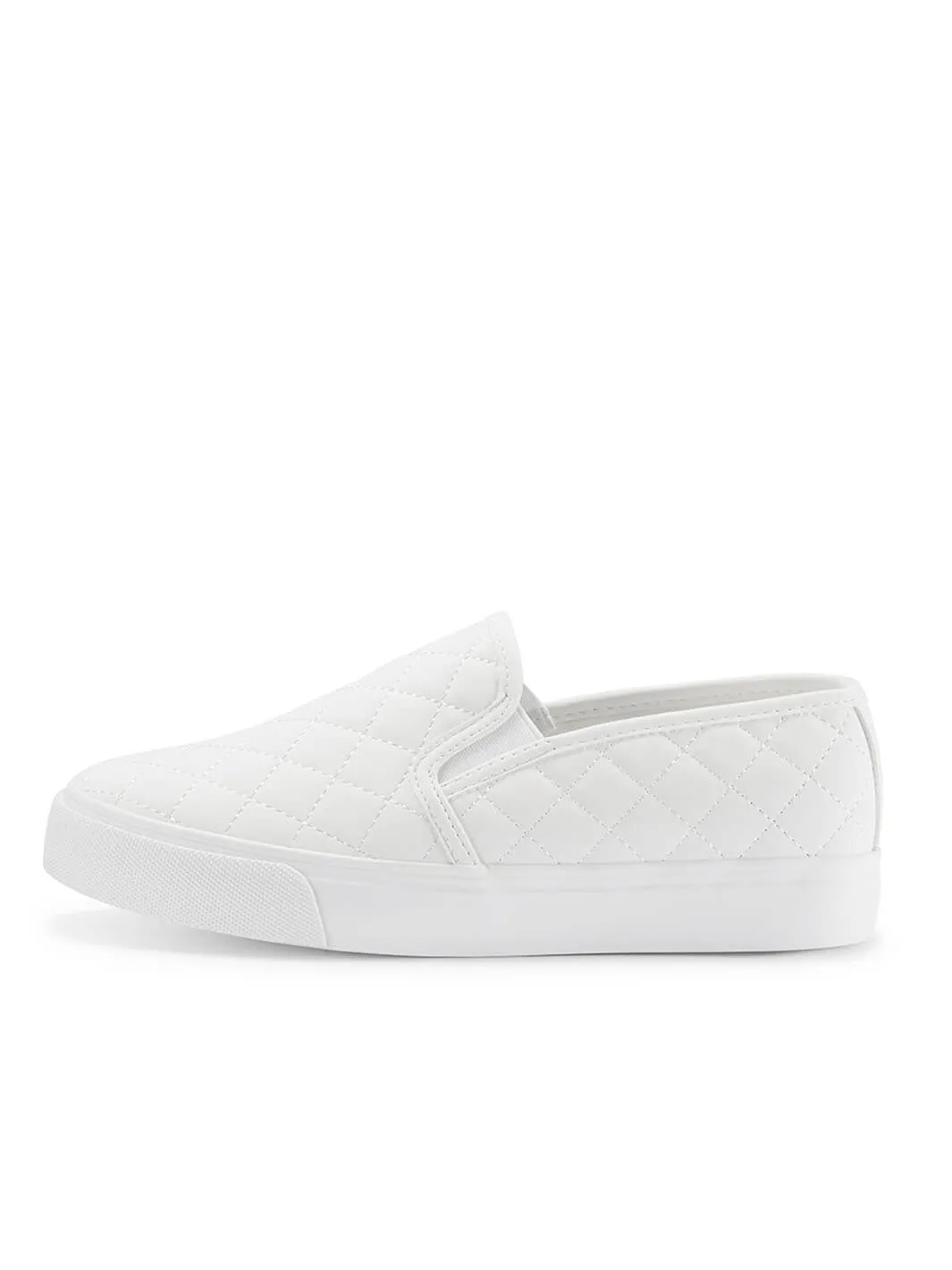 JENN ARDOR Women Diamond Slip-On Sneakers