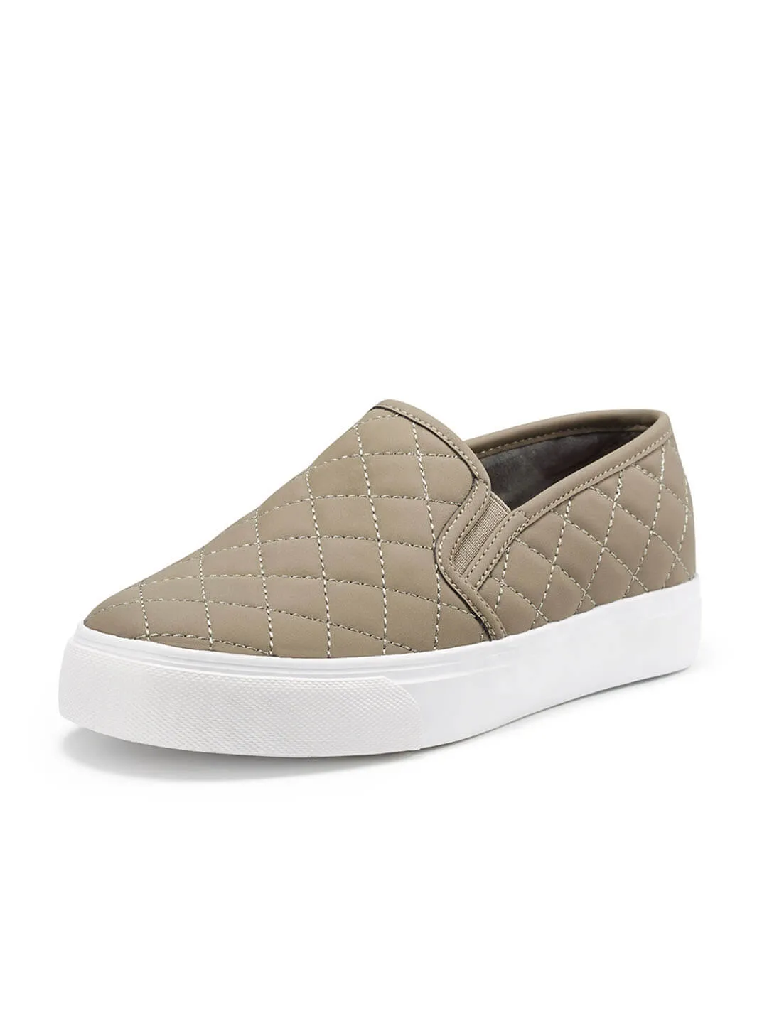 JENN ARDOR Women Diamond Slip-On Sneakers