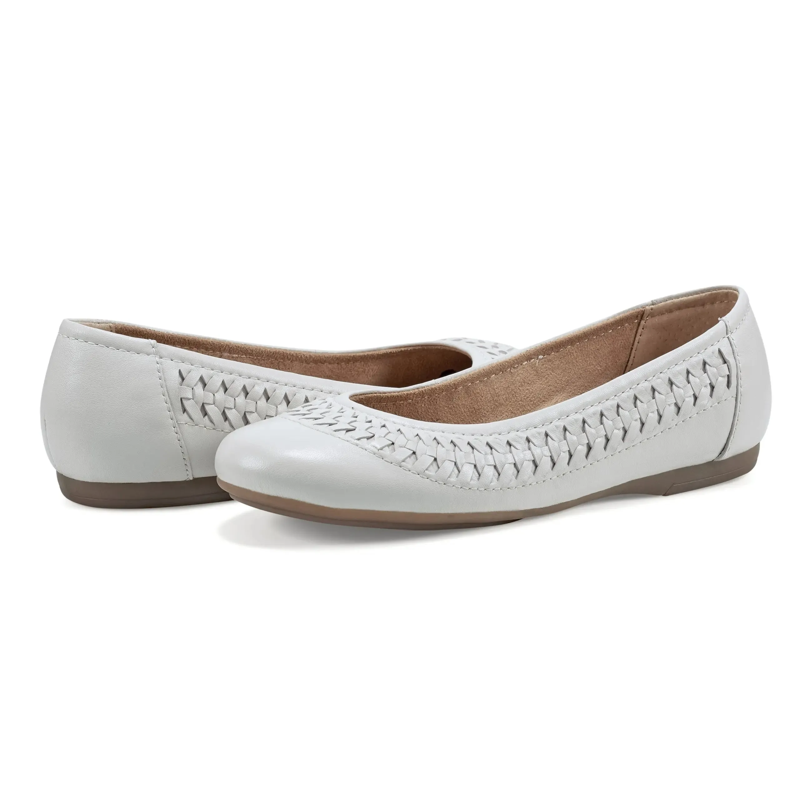 Jett Woven Round Toe Slip-on Dress Flats