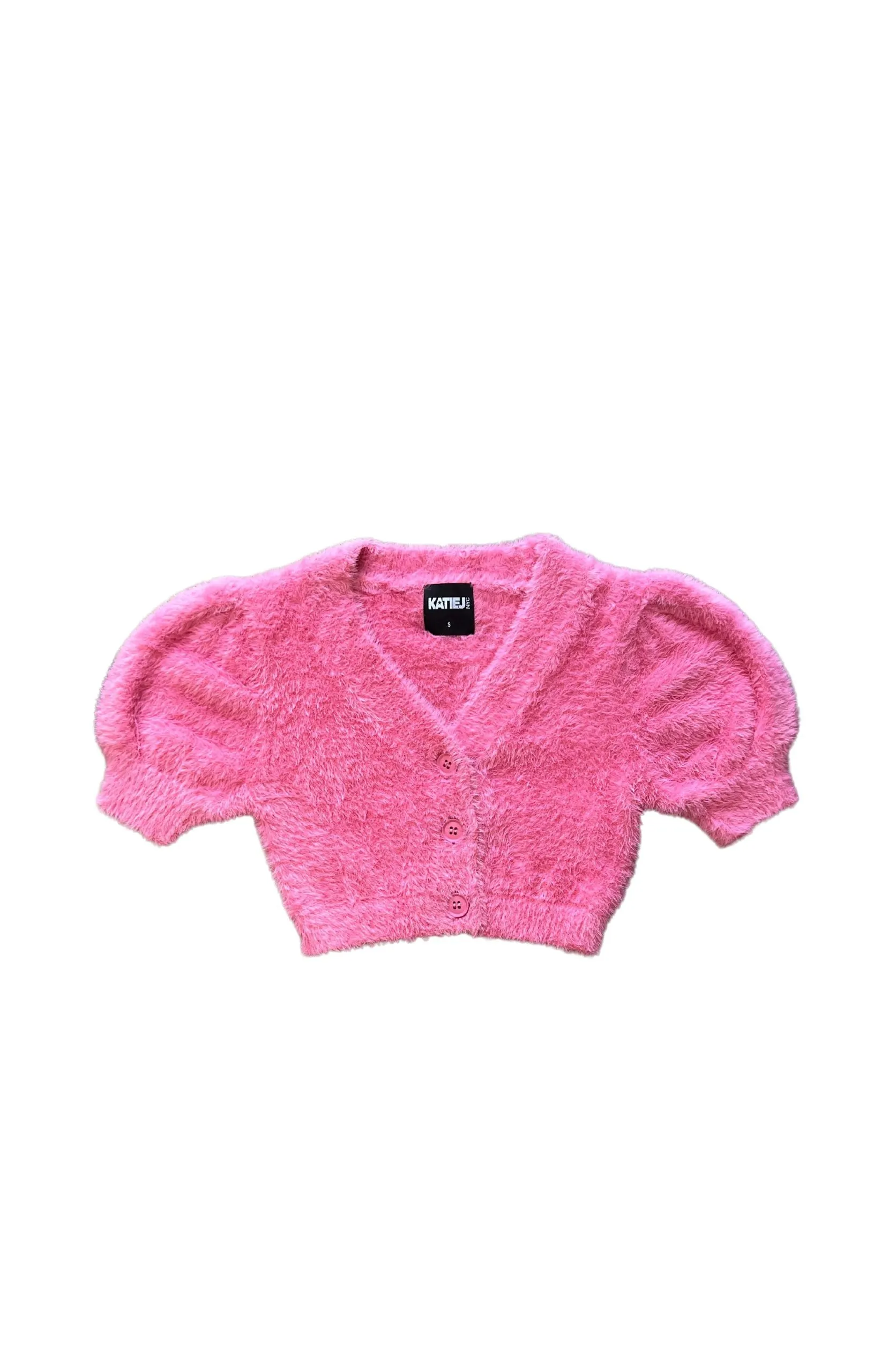 JUNIOR MARA PUFF SLEEVE CARDIGAN- FINAL SALE