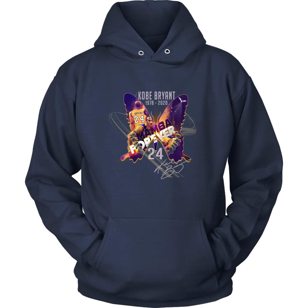 Kobe Fans' Hoodie Signed "Mamba Forever" Mens Womens|Nba lakers Kobe bryant Hoodie Pullover (12 Colors)