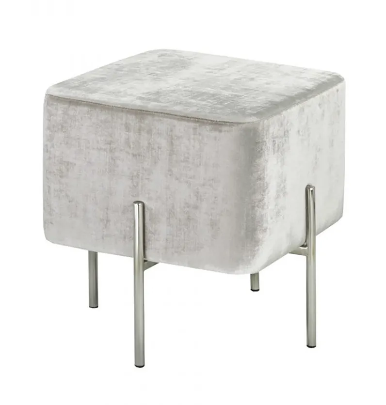 Kube Stainless Steel Ottoman