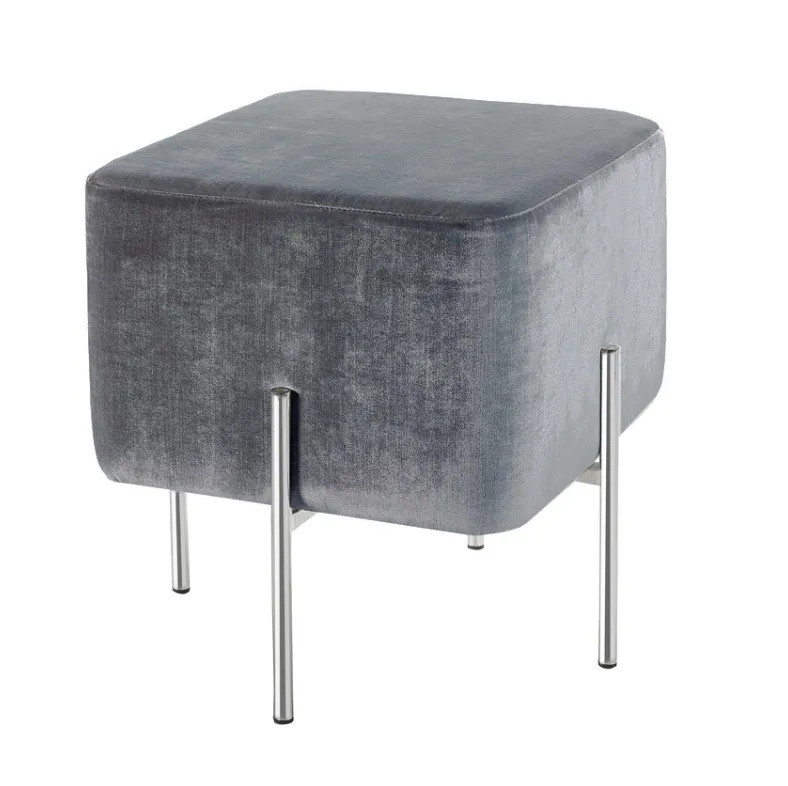 Kube Stainless Steel Ottoman