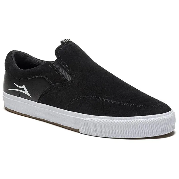 Lakai Shoes  Owen VLK Slip On - Black Suede