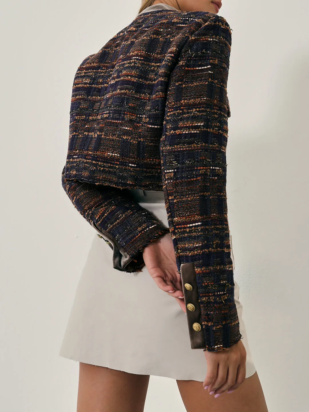 Lara Tweed Day Jacket | Mocha Mix