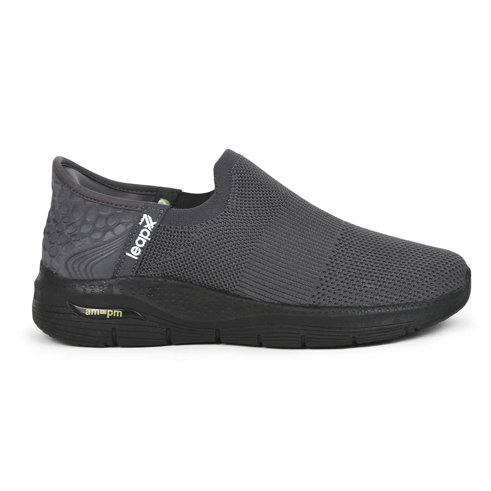 Leap7x By Liberty Men EAZY-M Grey Sports Non Lacing Shoes