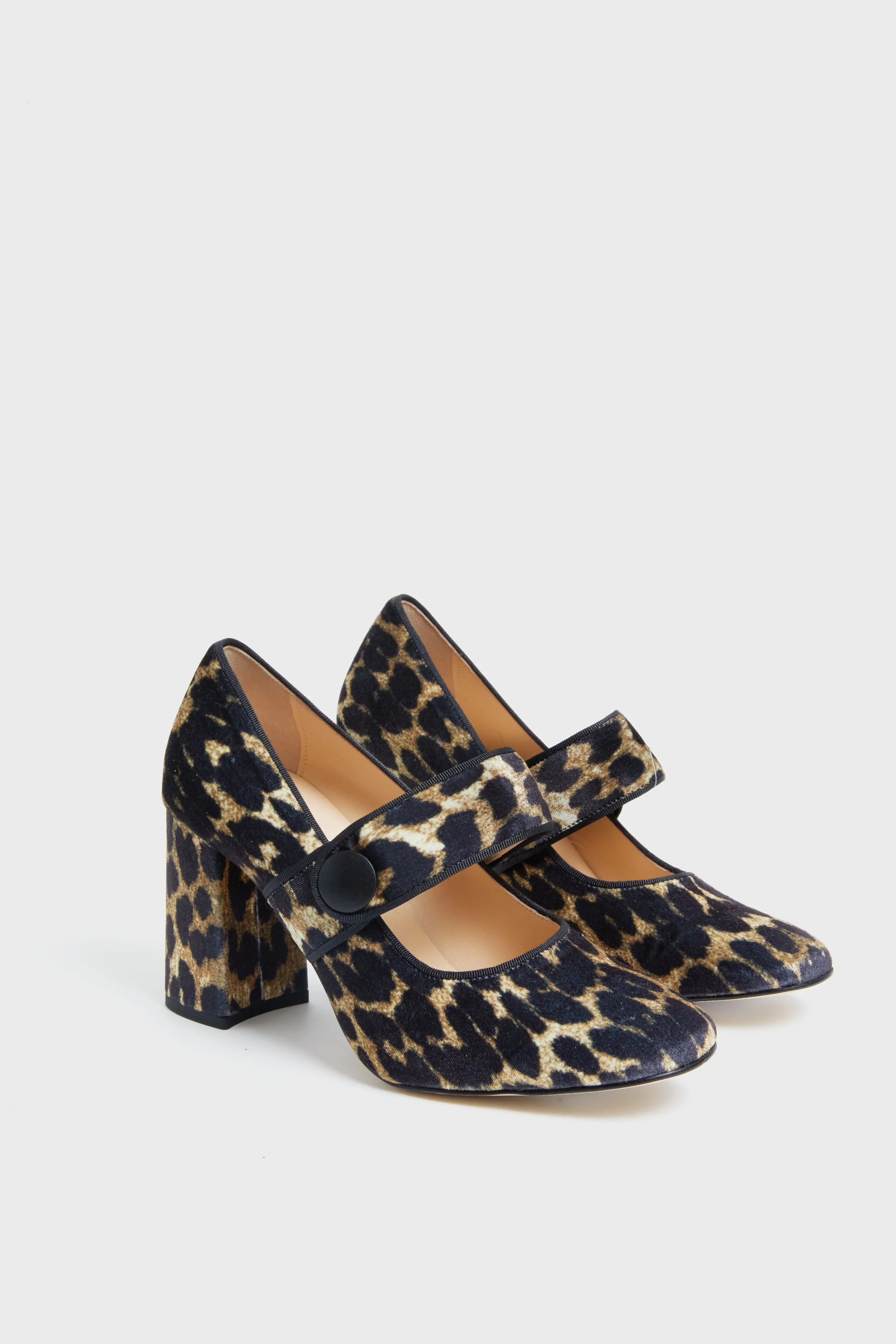 Leopard Velvet Ellie Heels