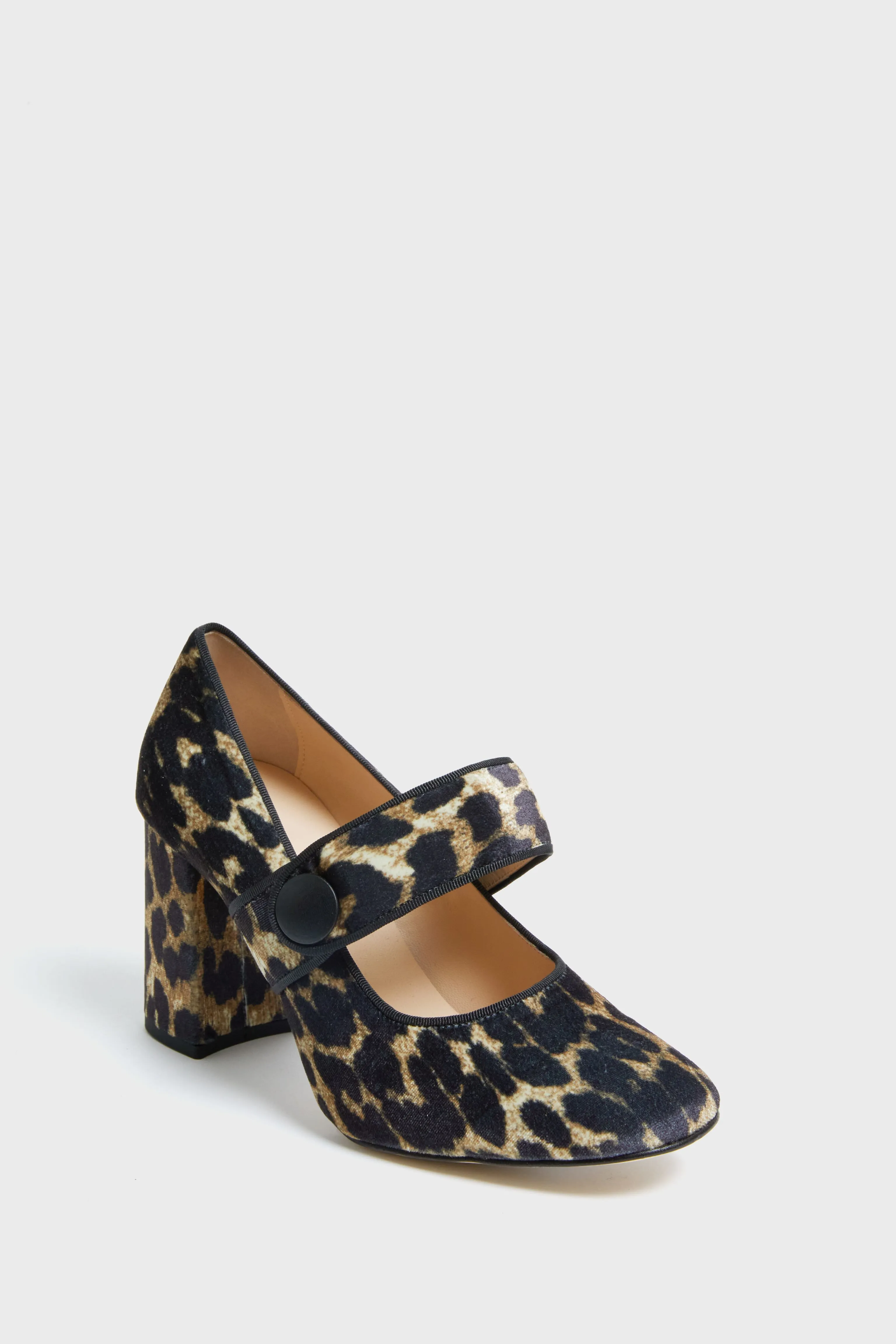 Leopard Velvet Ellie Heels