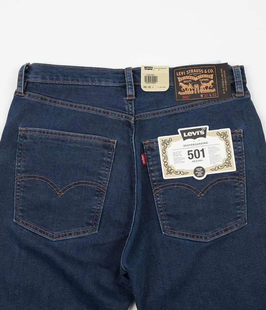 Levi's® Skate 501 Jeans - Rinsed Indigo