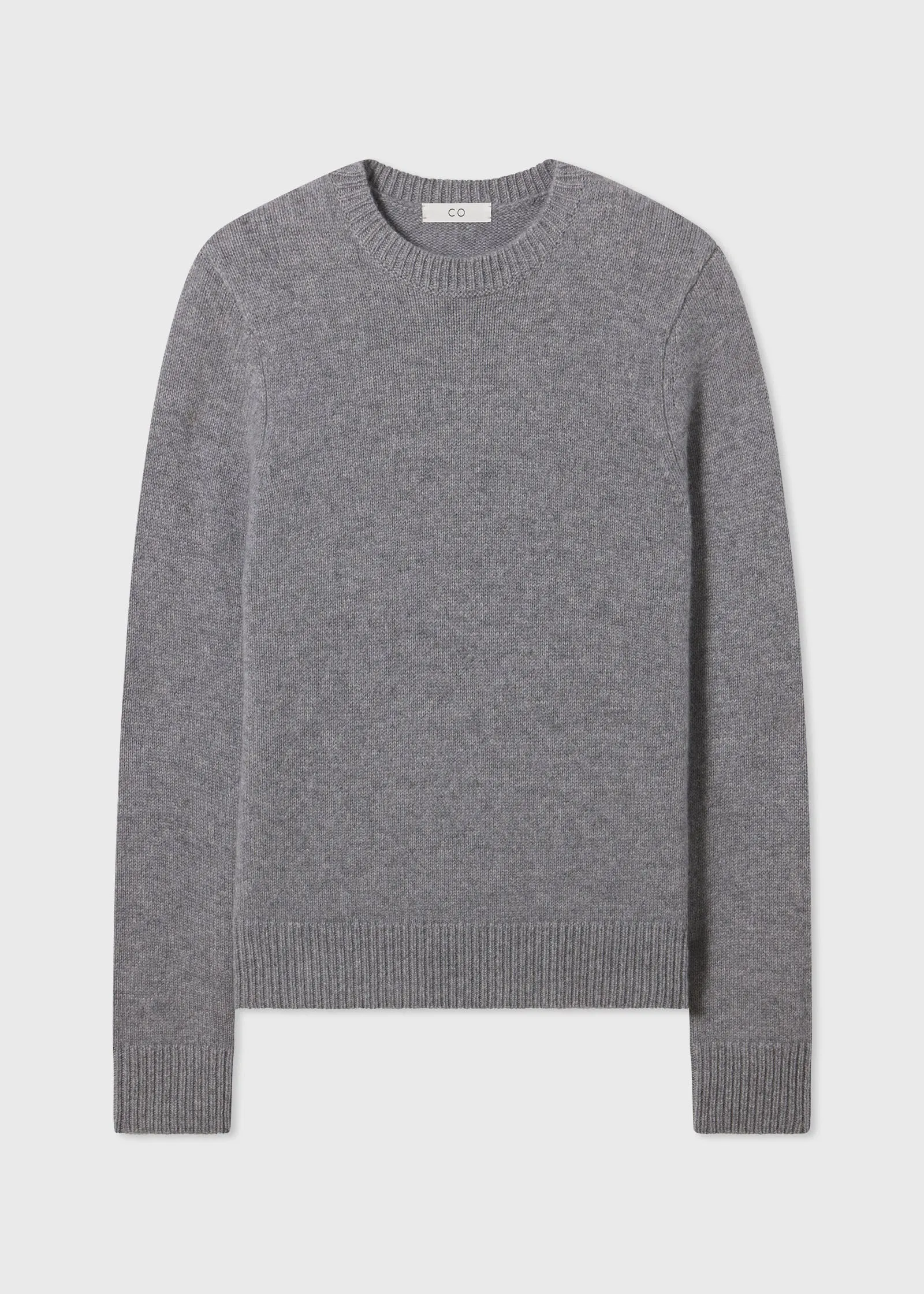 Long Sleeve Crew  in Cashmere - Grey