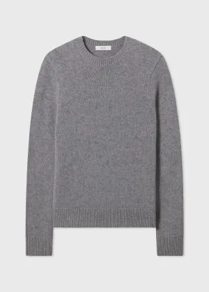 Long Sleeve Crew  in Cashmere - Grey