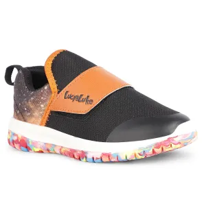 Lucy&Luke Sports Orange Non Lacing Walking Shoes For Kids JAMON-E By Liberty