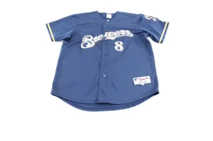 Majestic Embroidered Milwaukee Brewers Ryan Braun Baseball Jersey