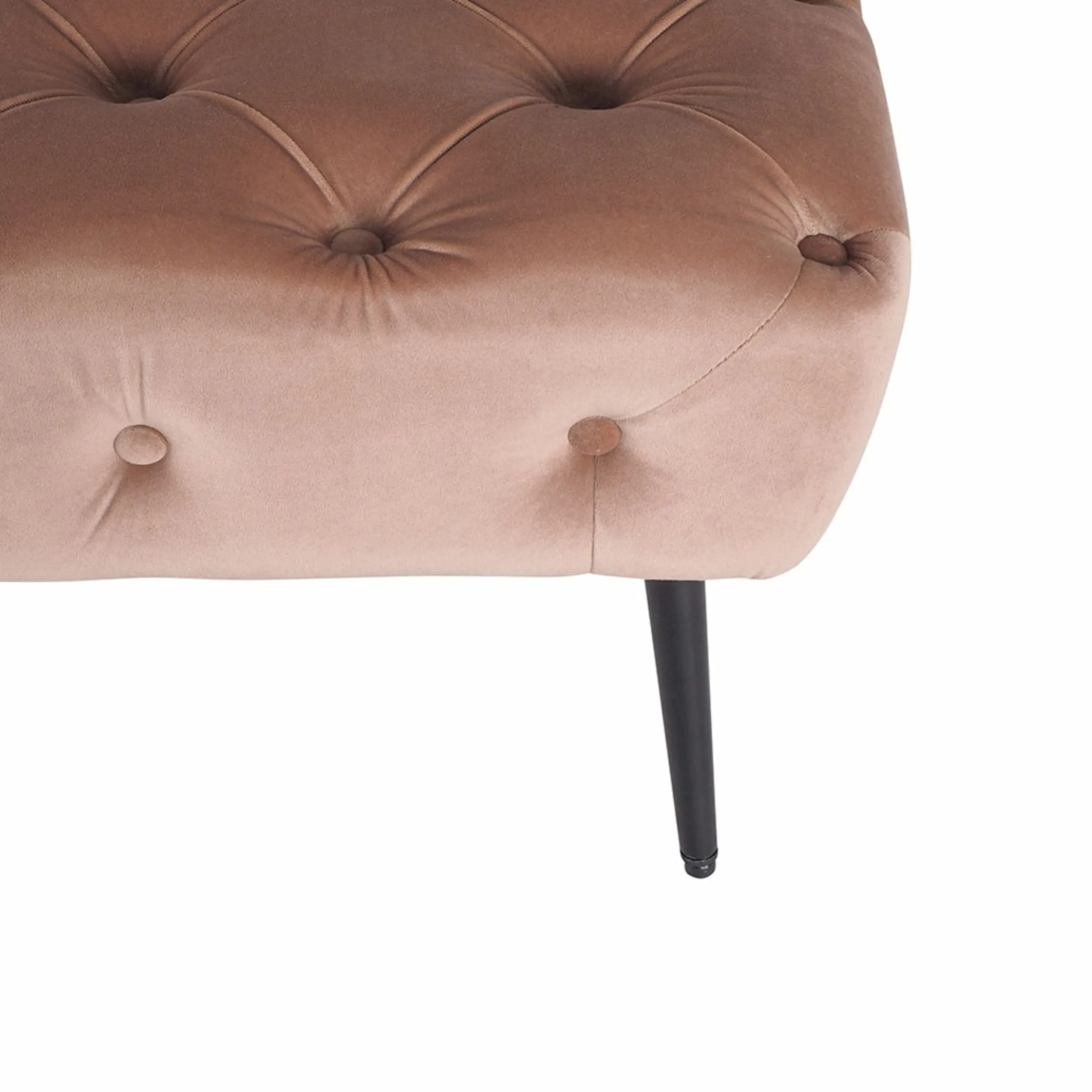 Maree Velvet Ottoman Blush Pink