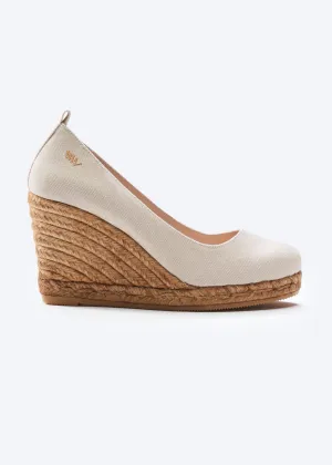 Marquesa Canvas Espadrille Wedge Pumps