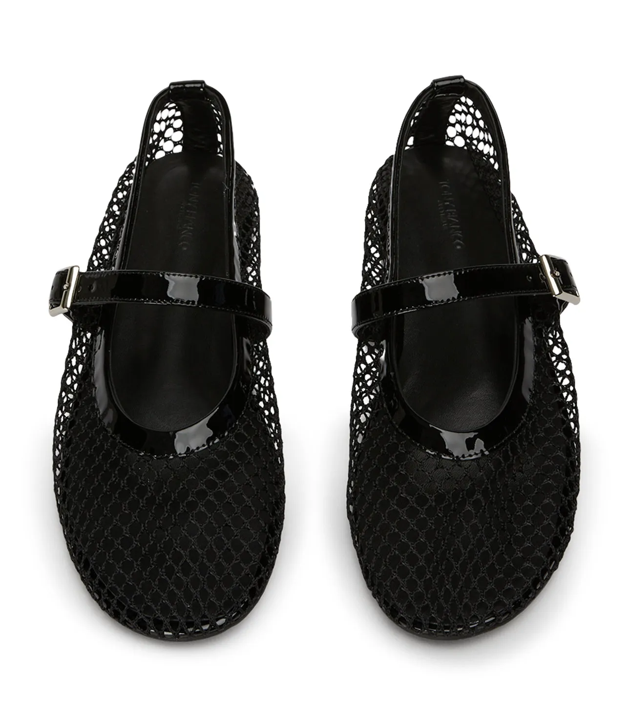 Mia Black Mesh/Patent