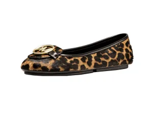 Michael Kors Lillie Leopard Calf Hair Moccasin