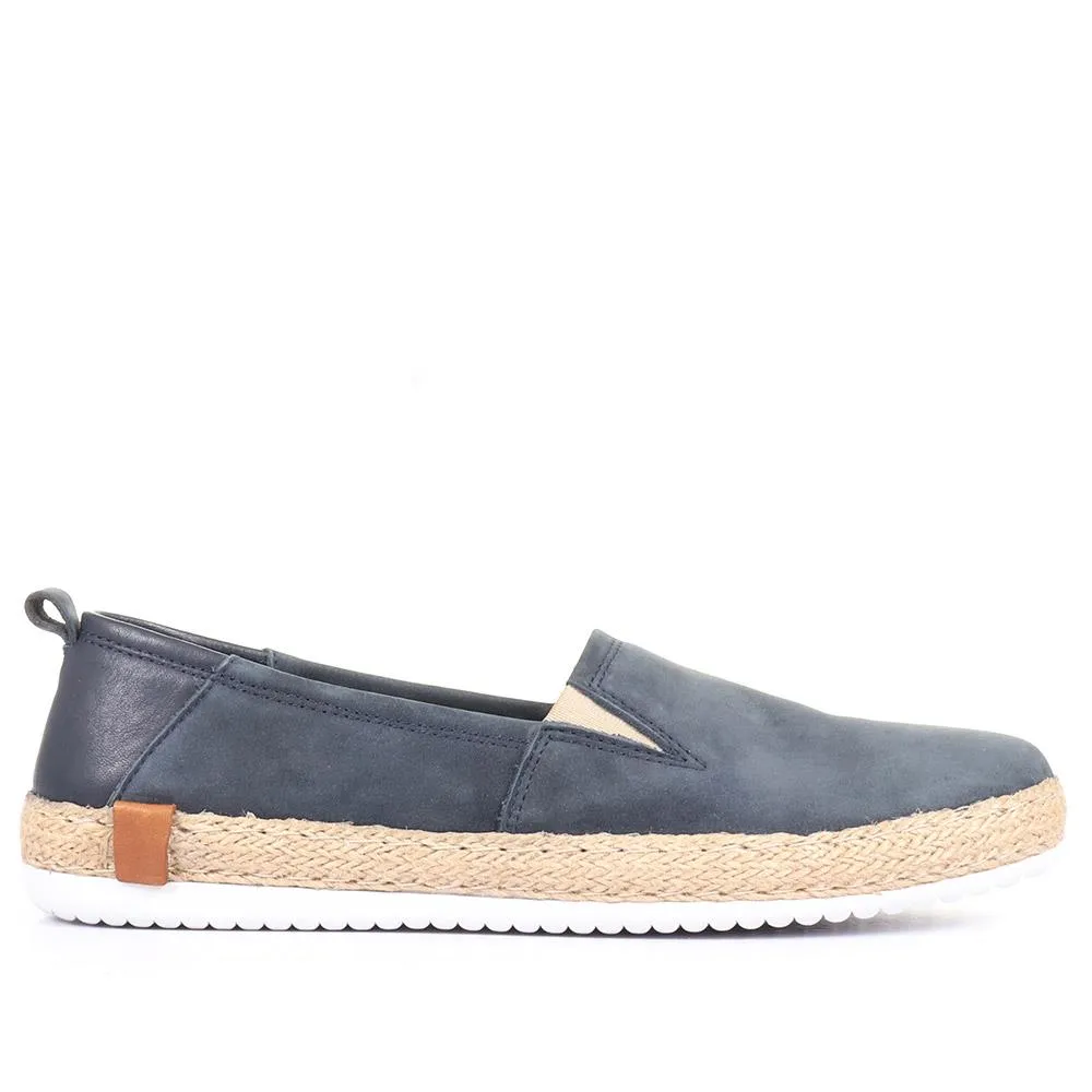 Milan Leather Espadrille Flats - MILAN / 320 085