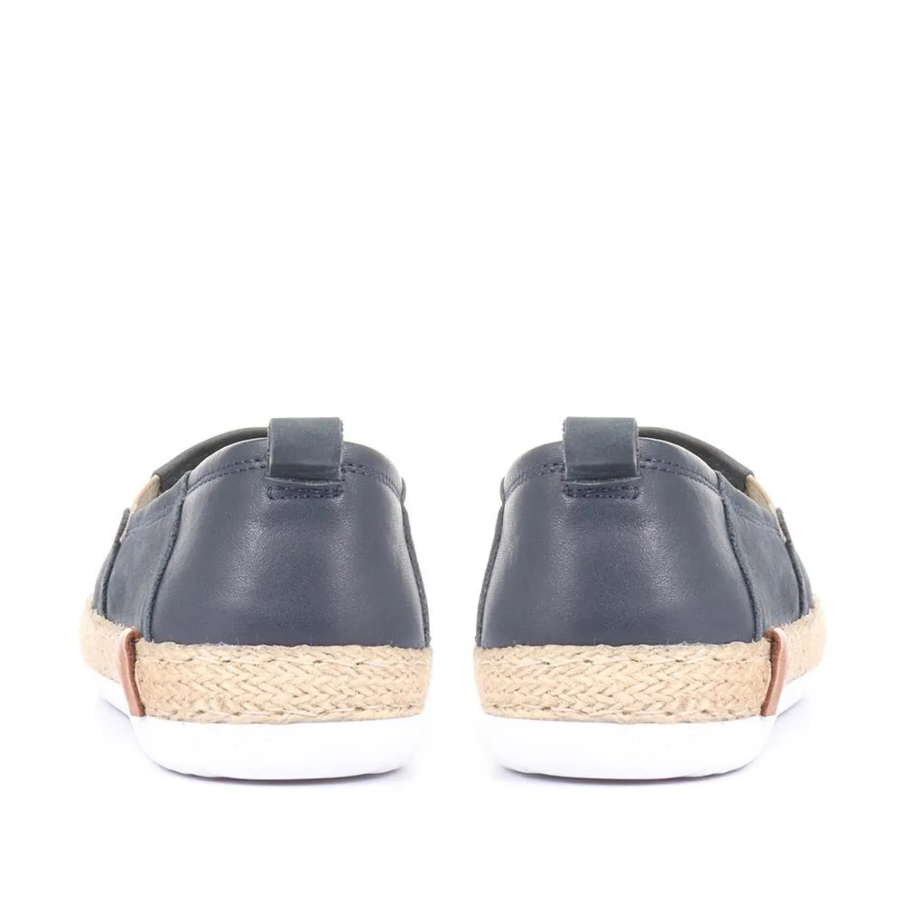 Milan Leather Espadrille Flats - MILAN / 320 085