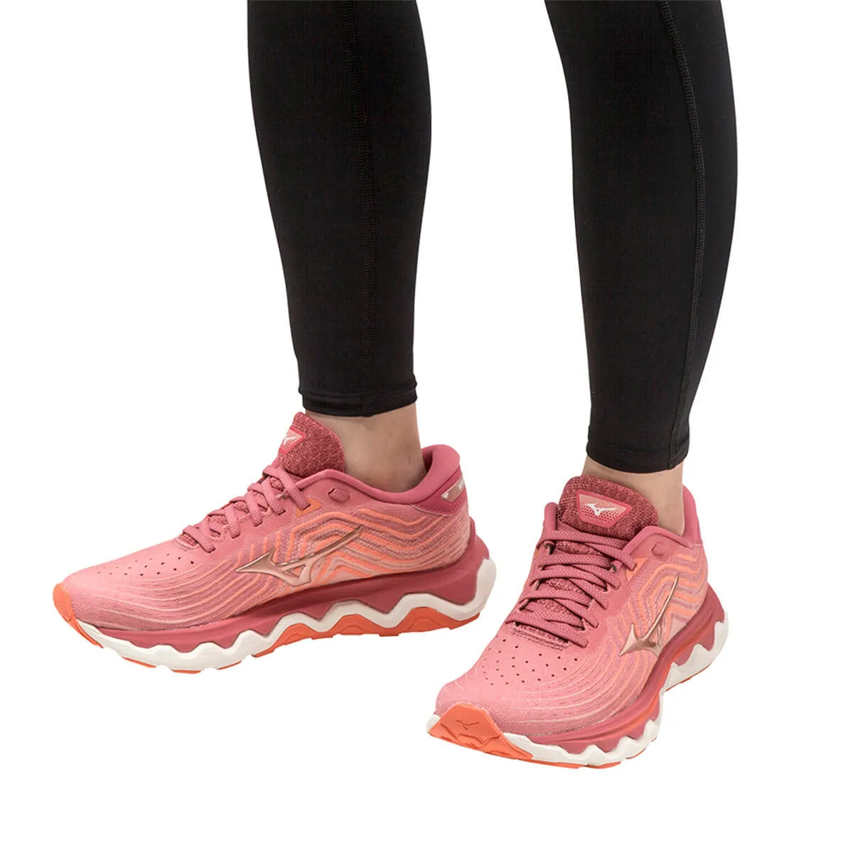 Mizuno Wave Horizon 6 Womens | Garnetr/rcopper/persimmo