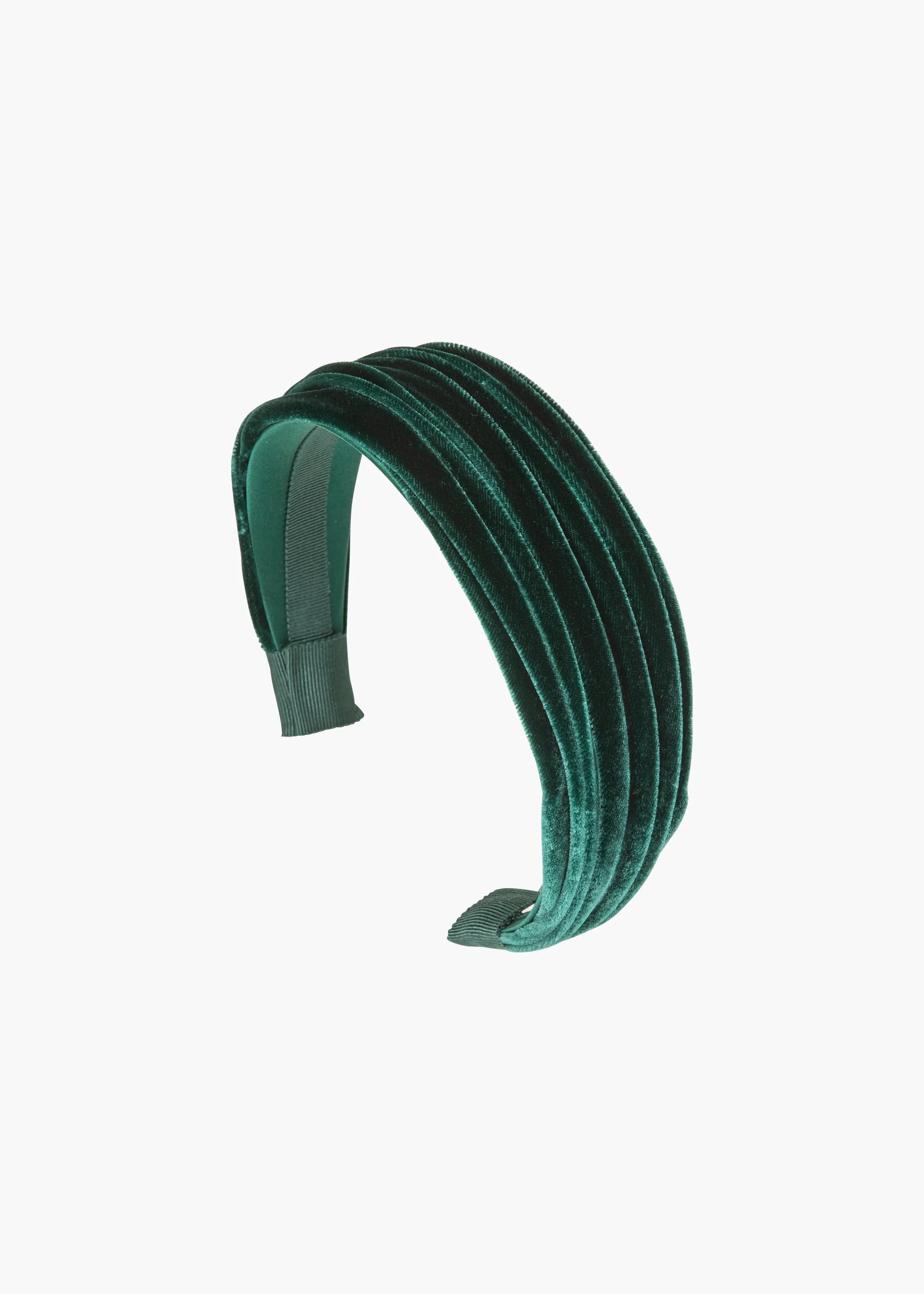 Natasha Velvet Headband -- Emerald