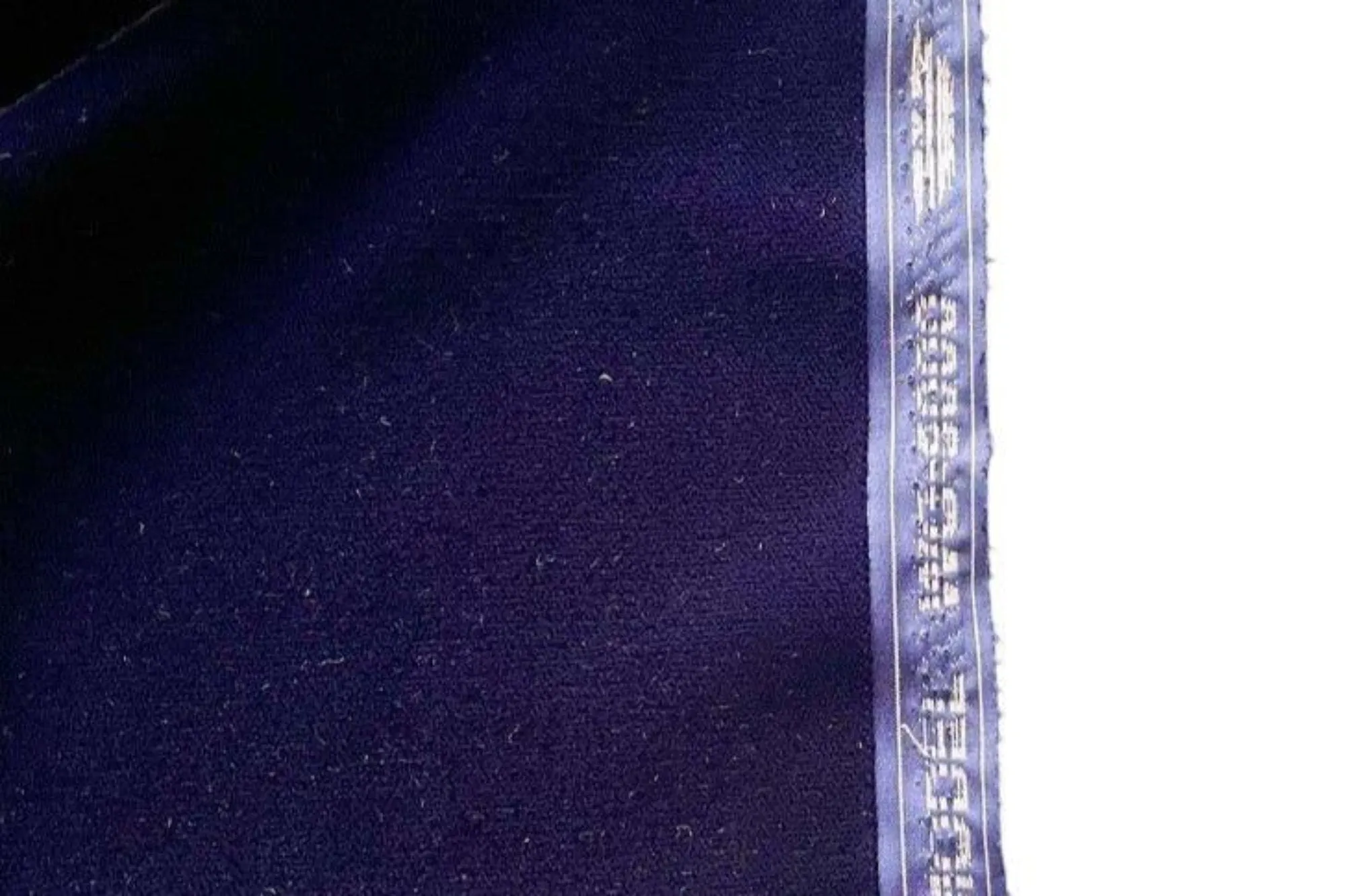 NAVY  BLUE  - Micro Velvet  Fabric -  Fine and Lightweight - 112 cms - 180 gsm - For Crafts, Costum Toys and Theatre